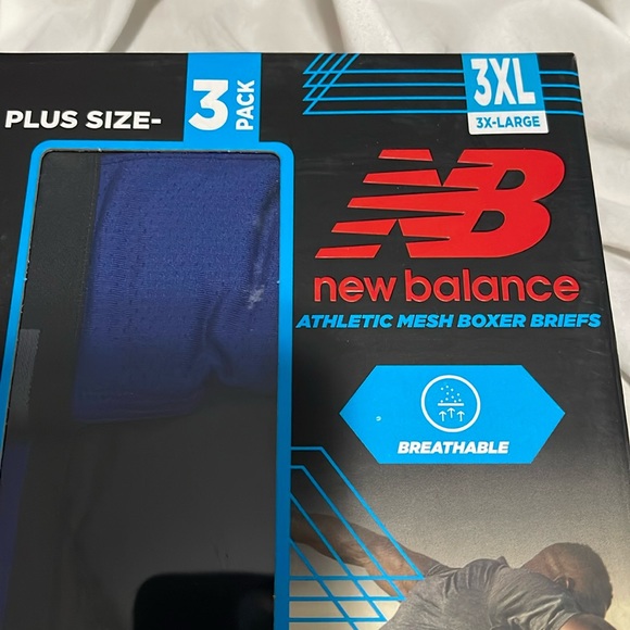 NIP- New Balance - Men’s 4XL. 3 pack mesh boxer briefs - Picture 3 of 6